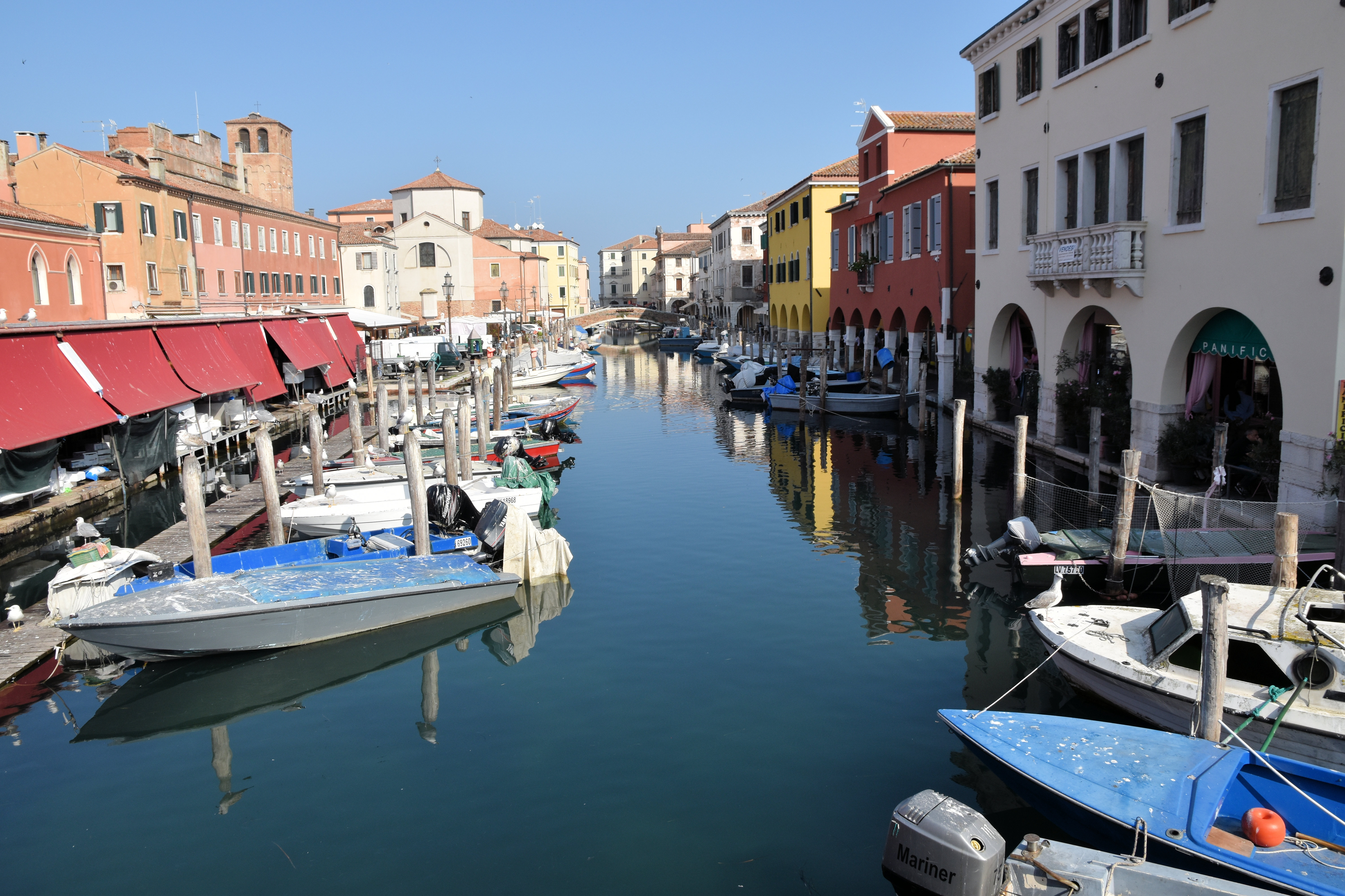 Blick auf Kanal in Chioggia