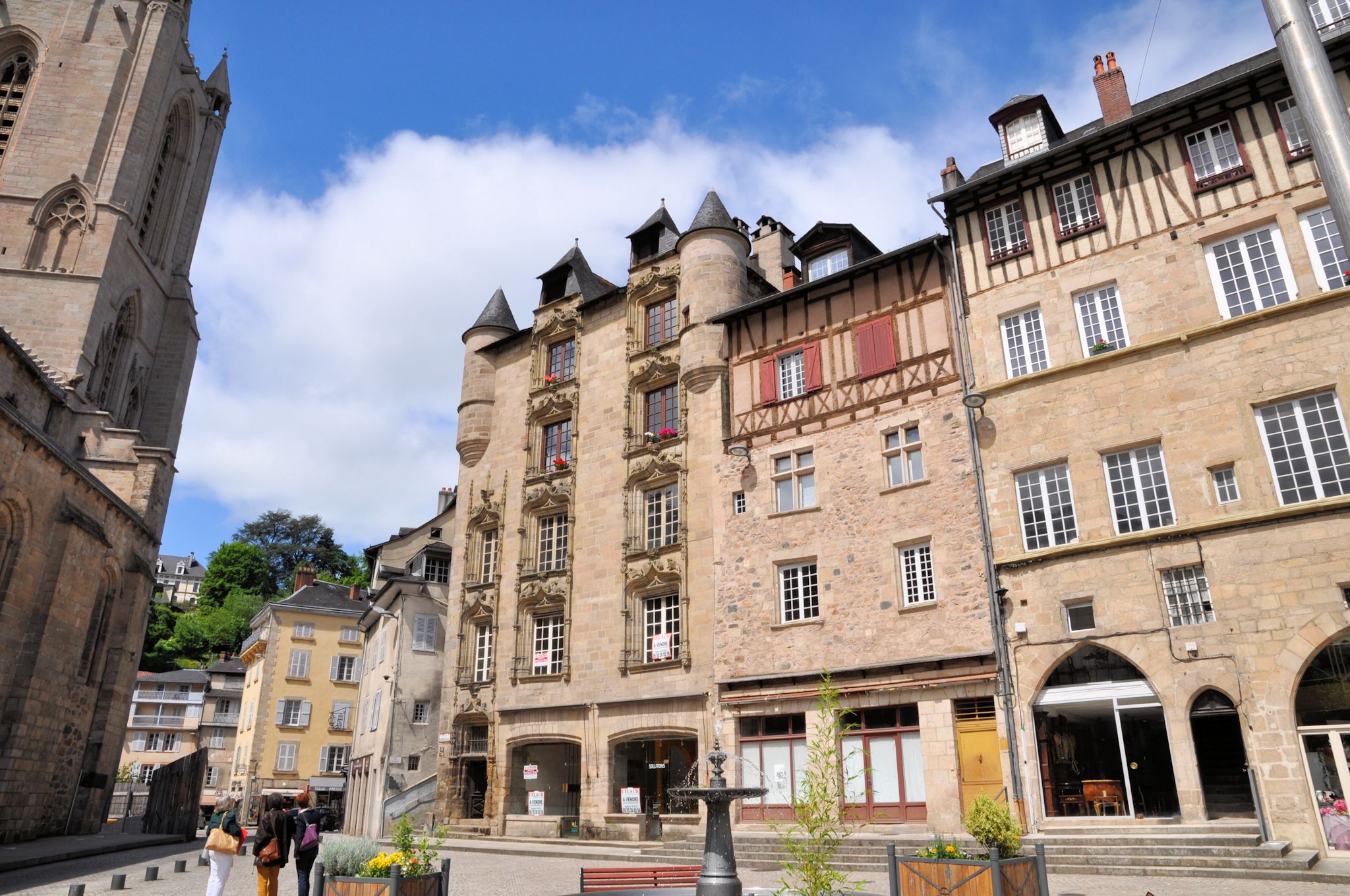 Im Stadtzentrum von Tulle