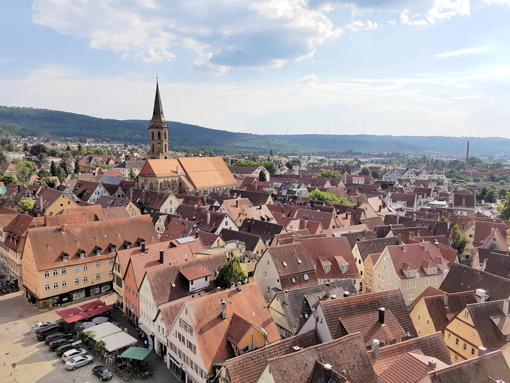 Blick auf Schorndorf von oben